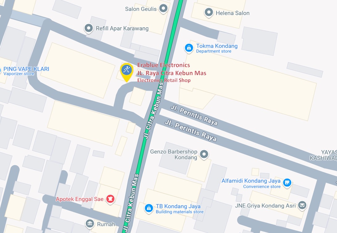 Peta ke toko EraBlue di  Jalan Citra Kebun Mas, RT 006, RW 003, terletak di Kel/Desa Kondangjaya, Kecamatan Karawang Timur, Kabupaten Karawang, Provinsi Jawa Barat.